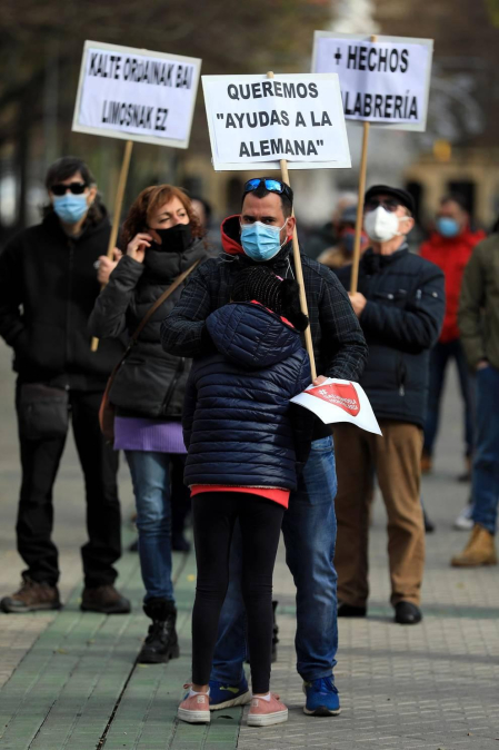 La hostelería navarra vuelve a la calle para exigir su apertura