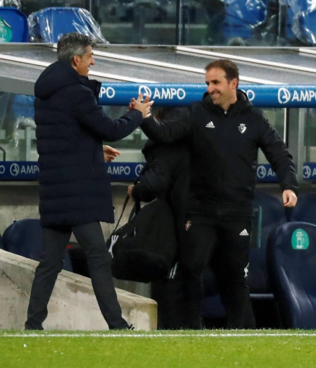 Imágenes del partido entre la Real Sociedad y Osasuna en el Reale Arena de San Sebastián.