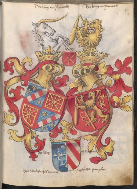 Galería de imágenes con escudos de algunas de las principales casas nobiliarias navarras