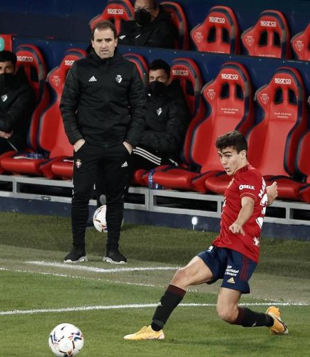 Imágenes del partido entre Osasuna y Barcelona disputado en El Sadar.