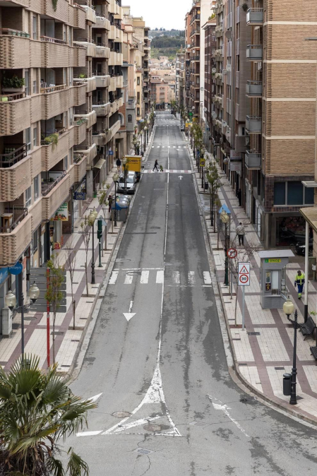 Fotografías de la exposición 'Crónica de un año de pandemia' organizada por la Asociación de Reporteros Gráficos de Navarra