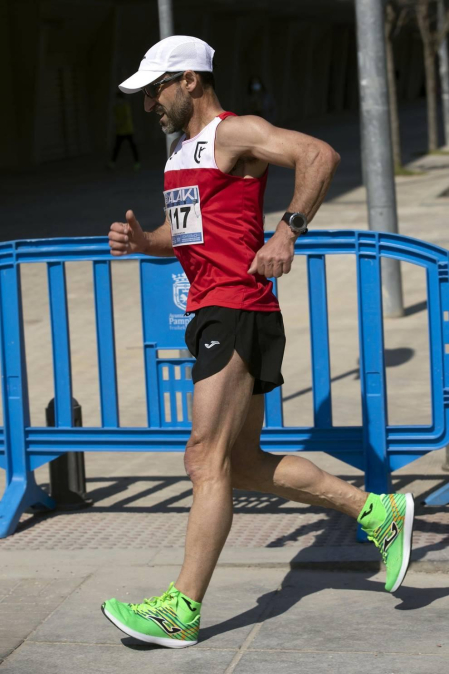 Jesús García Bragado ha ganado los 10 km marcha del II Gran Premio de Marcha Ciudadela de Pamplona.