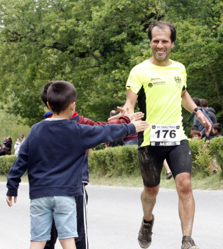 219 corredores completaron los 21 kilómetros de la cita de Etxarri Aranatz, puntuable para el campeonato de la Federación Navarra de Montaña.
