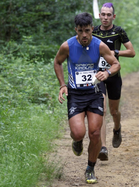 219 corredores completaron los 21 kilómetros de la cita de Etxarri Aranatz, puntuable para el campeonato de la Federación Navarra de Montaña.
