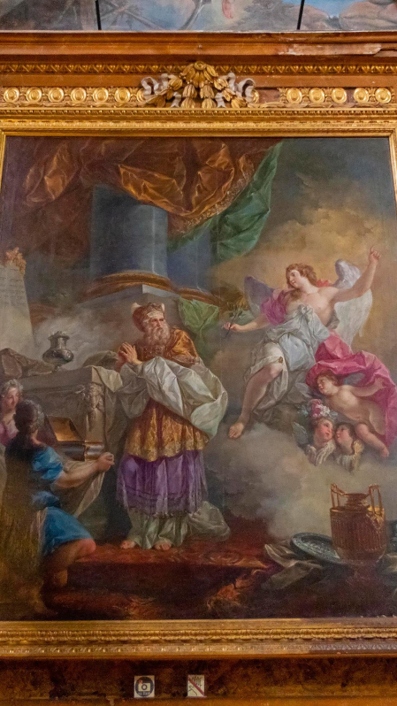 La aparición del ángel a Zacarías, Luis Paret y Alcázar (1786)