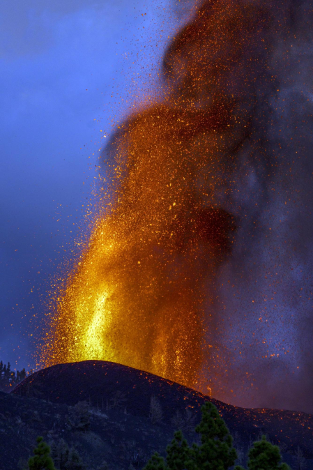 Fotos de la erupción del volcán Cumbre Vieja en La Palma.