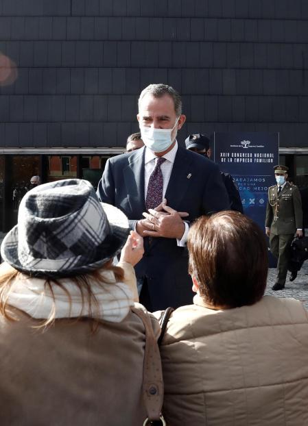 El rey Felipe VI ha inaugurado este lunes en Pamplona la 24 edición del Congreso Nacional de la Empresa Familiar.