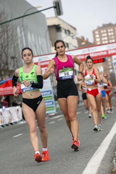 Fotos de los campeonatos de marcha, en Pamplona.