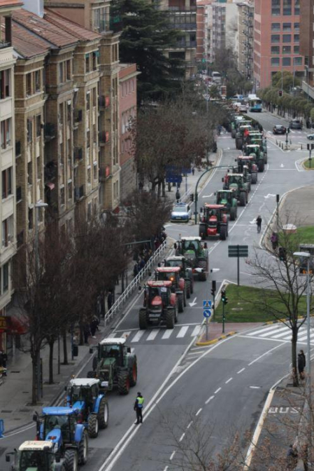 Fotos de la manifestación de tractores