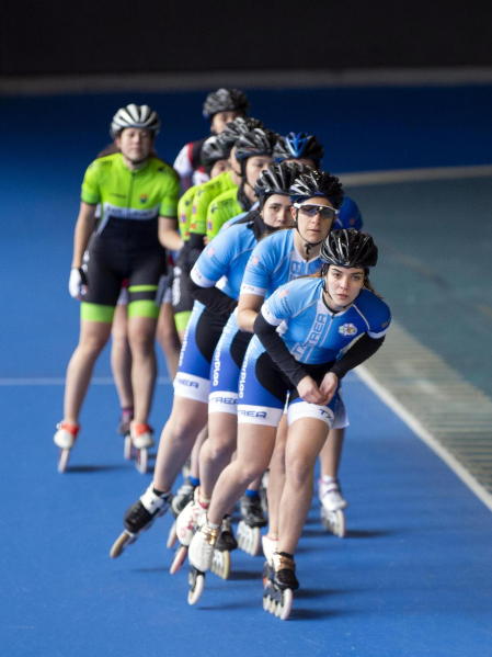 Campeonato navarro de patinaje en pista celebrado en la UD Txantrea