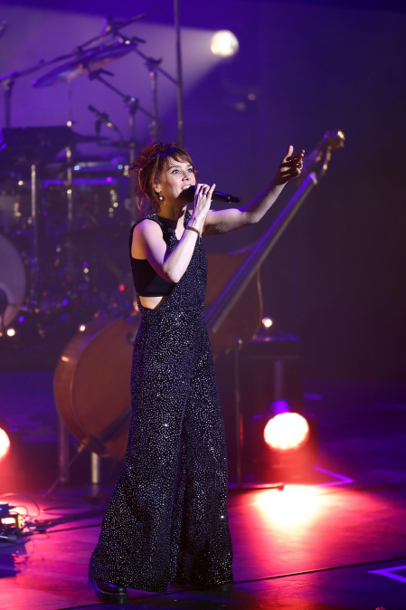 Zaz, durante su concierto en Baluarte./