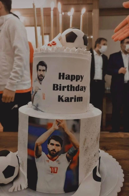 La tarta de su cumpleaños antes del suceso
