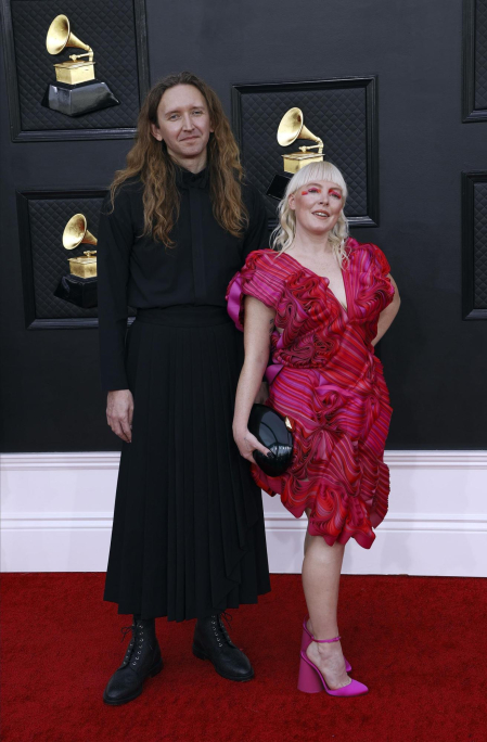 Asistentes a la gala de la 64 edición de los Premios Grammy.
