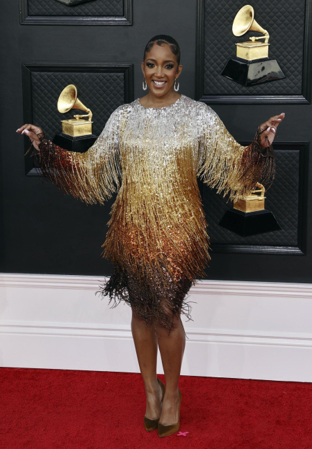 Asistentes a la gala de la 64 edición de los Premios Grammy.
