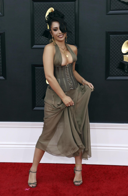Asistentes a la gala de la 64 edición de los Premios Grammy.