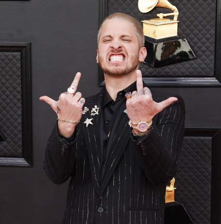 Asistentes a la gala de la 64 edición de los Premios Grammy.