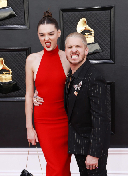 Asistentes a la gala de la 64 edición de los Premios Grammy.
