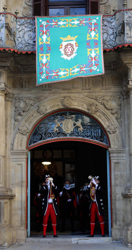 Imágenes de la Función de las Cinco Llagas en la Semana Santa de Pamplona 2022