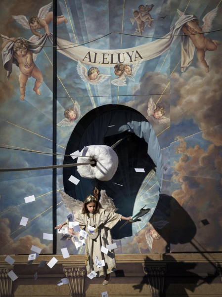 Badaja del Ángel de Tudela Semana Santa 2022.