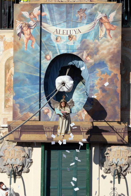 Badaja del Ángel de Tudela Semana Santa 2022.