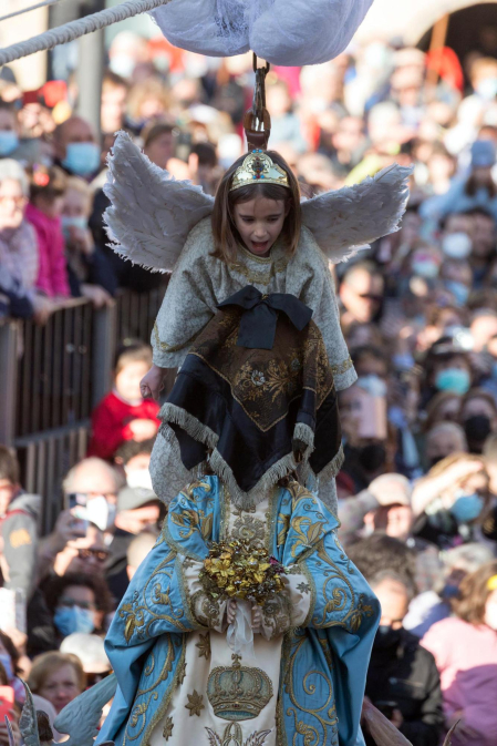 Badaja del Ángel de Tudela Semana Santa 2022.