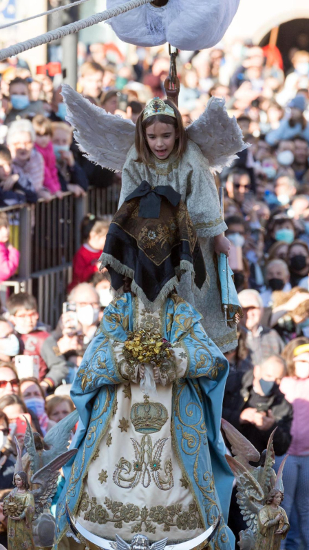 Badaja del Ángel de Tudela Semana Santa 2022.