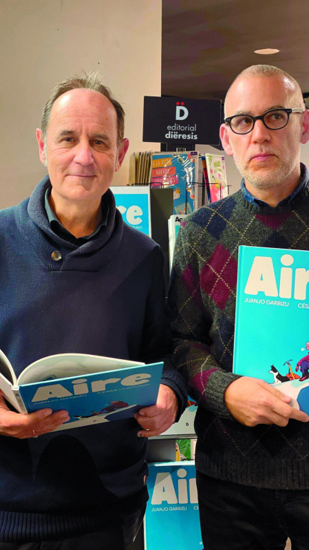 Desde la izquierda, Juanjo Garbizu y César Llaguno