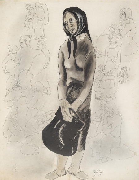 'La mujer en la guerra', obra de Francis Bartolozzi