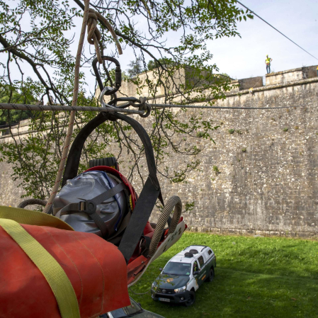 Exhibición de medios de rescate de la Guardia Civil
