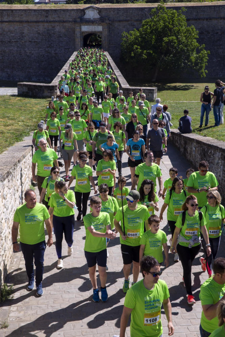 Marcha contra el Cáncer por la Investigación en Pamplona.