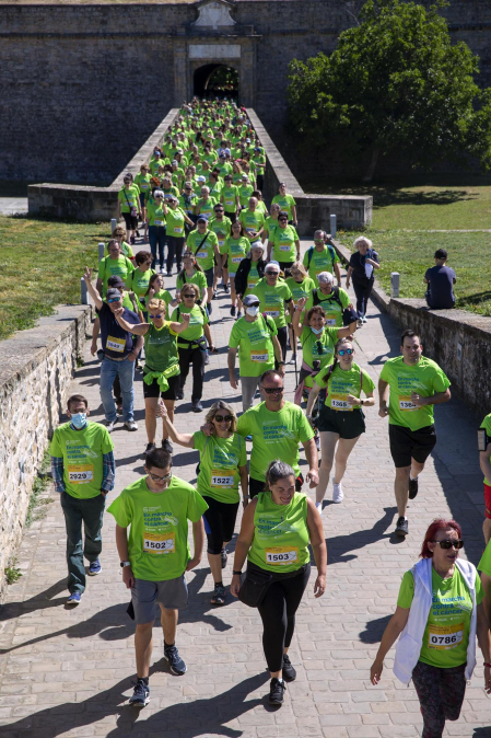 Marcha contra el Cáncer por la Investigación en Pamplona.