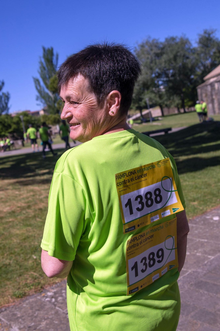 Marcha contra el Cáncer por la Investigación en Pamplona.