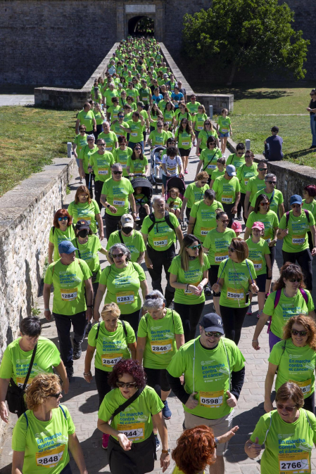 Marcha contra el Cáncer por la Investigación en Pamplona.