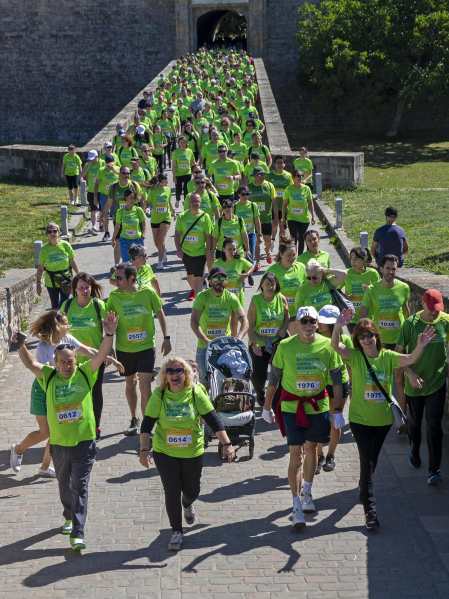 Marcha contra el Cáncer por la Investigación en Pamplona.