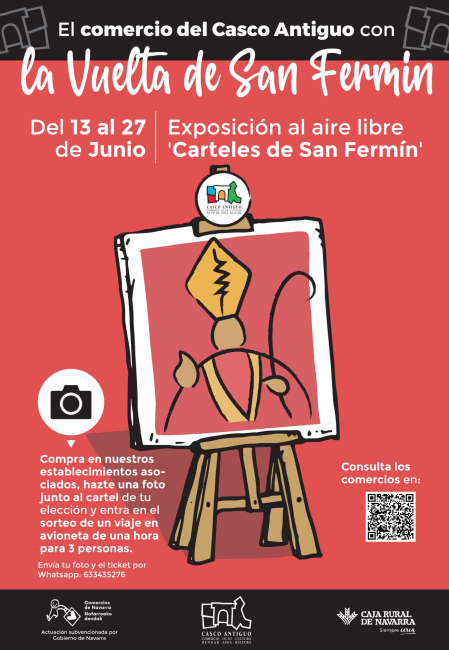 Cartel de la exposición de los carteles de San Fermín