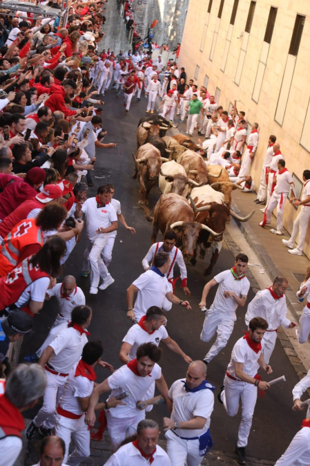 Encierro del 7 de julio 2022. Toros de Núñez del Cuvillo.