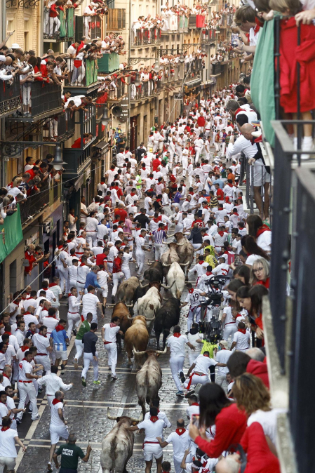 Encierro del 7 de julio 2022. Toros de Núñez del Cuvillo.