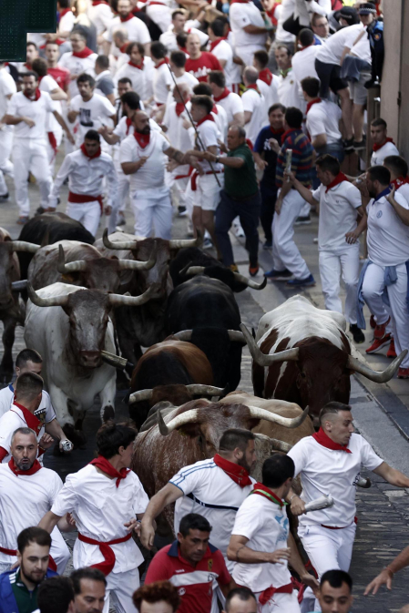 Encierro del 7 de julio 2022. Toros de Núñez del Cuvillo.