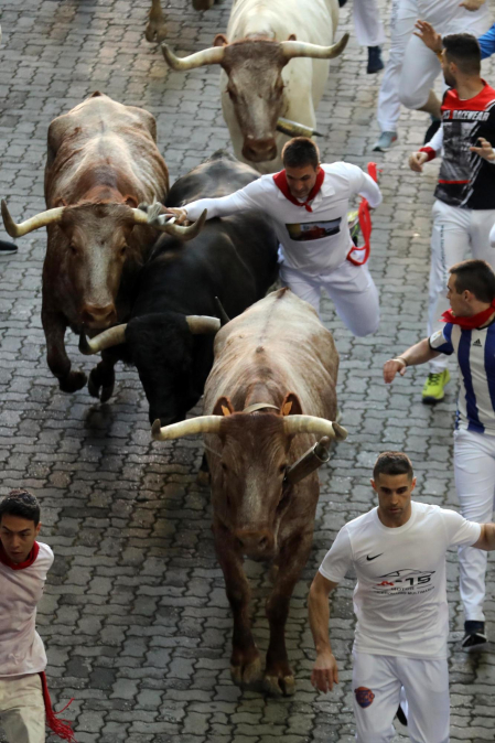 Encierro del 7 de julio 2022. Toros de Núñez del Cuvillo.