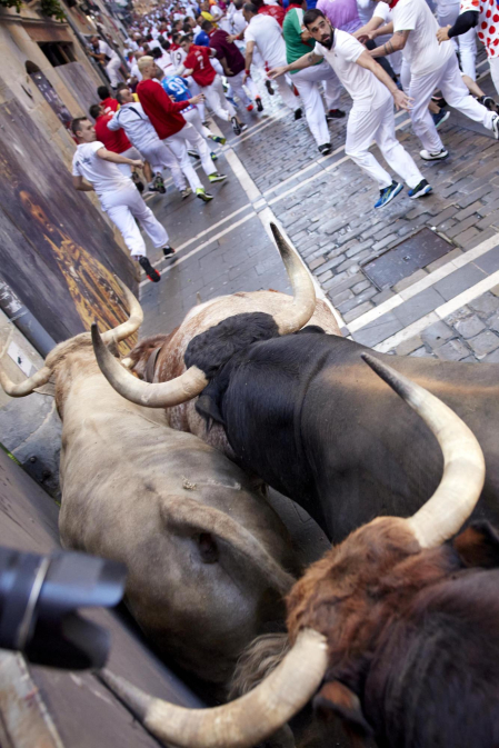 Encierro del 7 de julio 2022. Toros de Núñez del Cuvillo.