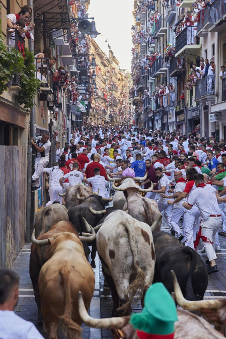 Encierro del 7 de julio 2022. Toros de Núñez del Cuvillo.