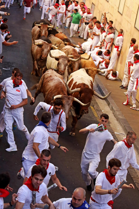 Encierro del 7 de julio 2022. Toros de Núñez del Cuvillo.