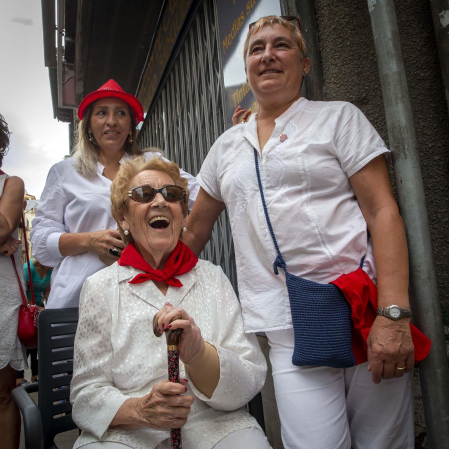 Día grande con la procesión a San Sebastián, patrón de Sangüesa, durante sus fiestas
