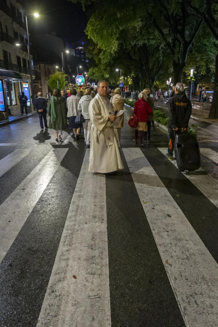 Procesión del Rosario de Cristal en Pamplona