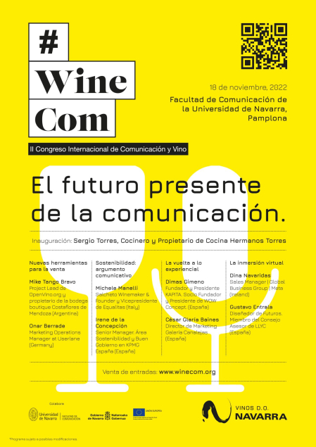 Cartel de la segunda edición de #WineCom