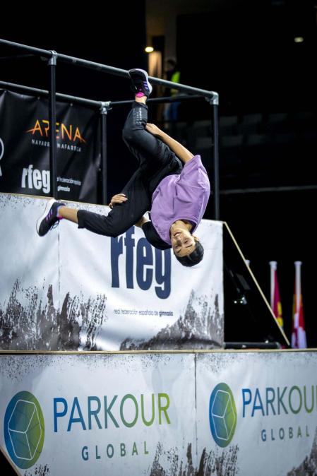 Fotos del Campeonato de España de Parkour en el Navarra Arena.
