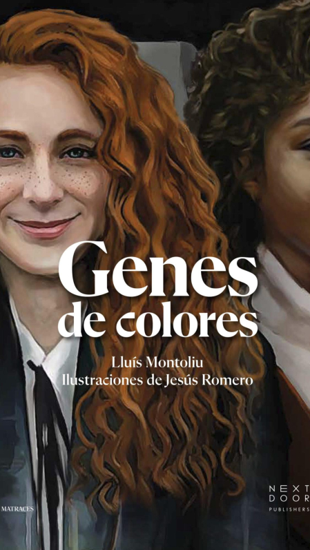 Cubierta de Genes de colores, de Lluís Montoliu, con ilustraciones de Jesús Romero