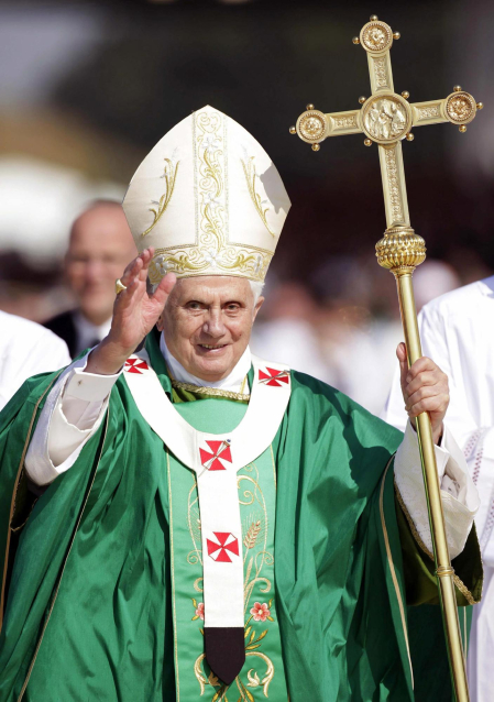 Foto cedida por el periodista, escritor y biógrafo del Papa Benedicto XVI, Peter Seewald, durante uno de sus encuentros.