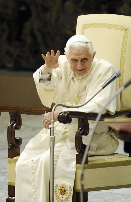 Foto cedida por el periodista, escritor y biógrafo del Papa Benedicto XVI, Peter Seewald, durante uno de sus encuentros.