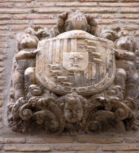 Escudo de los Iriarte en su casa de Corella